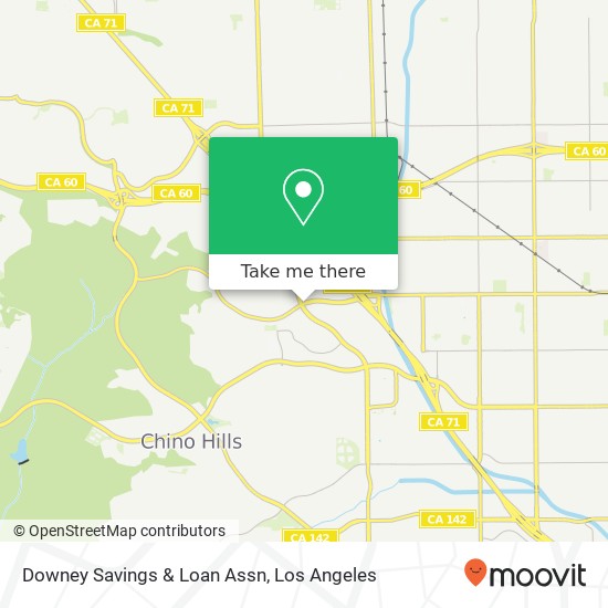 Downey Savings & Loan Assn map