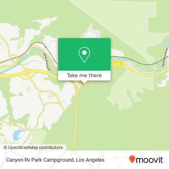 Canyon Rv Park Campground map