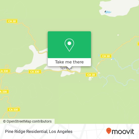 Mapa de Pine Ridge Residential