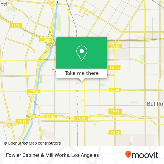 Fowler Cabinet & Mill Works map