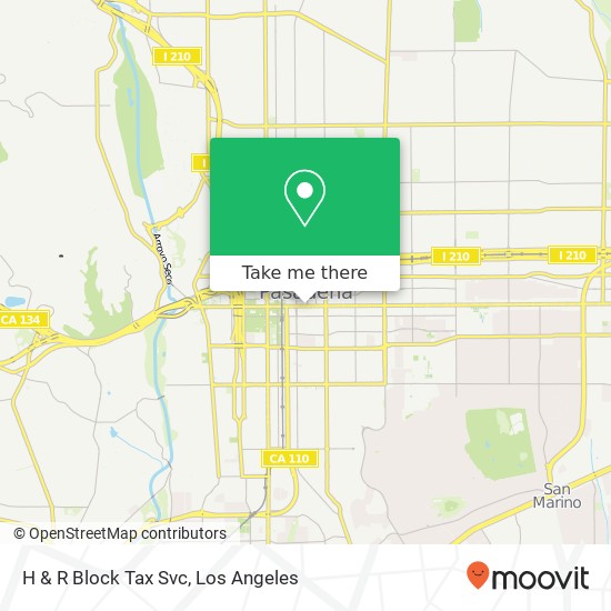 H & R Block Tax Svc map