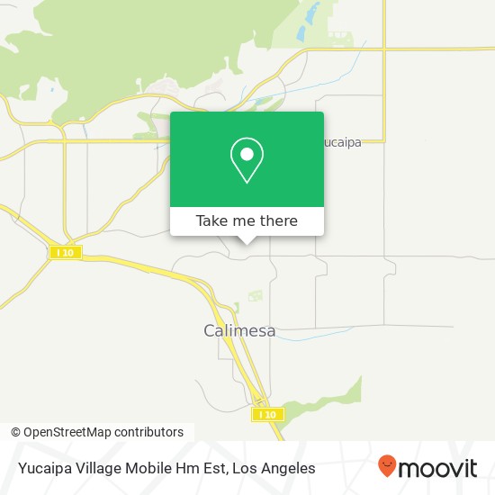 Yucaipa Village Mobile Hm Est map