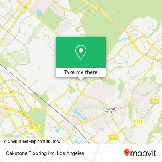 Mapa de Oakstone Flooring Inc