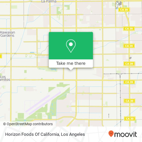 Horizon Foods Of California map