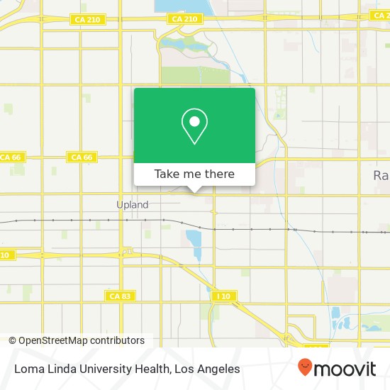 Mapa de Loma Linda University Health