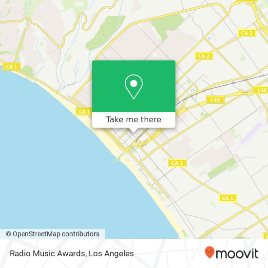 Mapa de Radio Music Awards