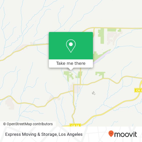 Mapa de Express Moving & Storage