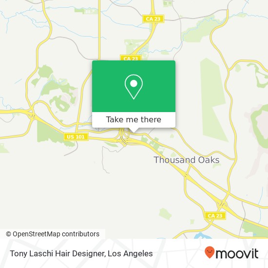 Mapa de Tony Laschi Hair Designer