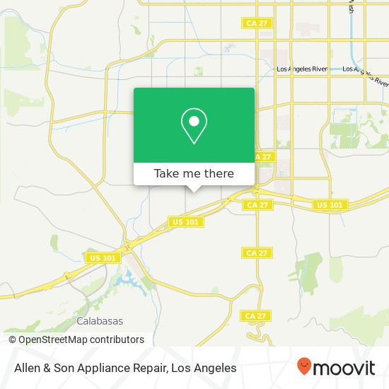Allen & Son Appliance Repair map