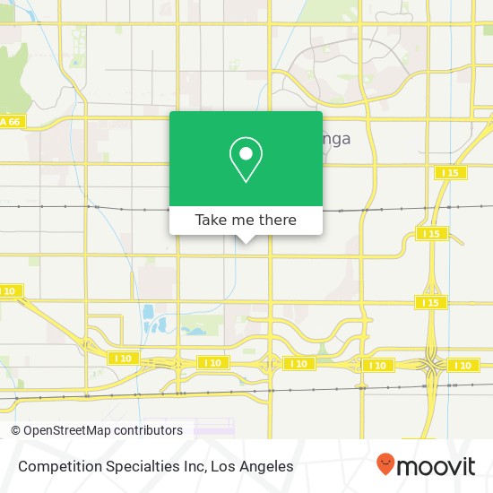 Competition Specialties Inc map