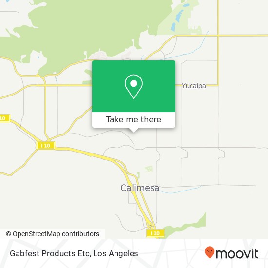 Gabfest Products Etc map