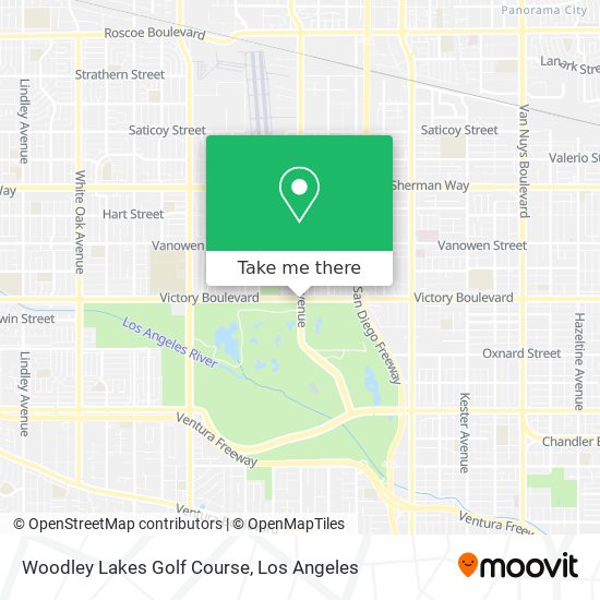 Woodley Lakes Golf Course map
