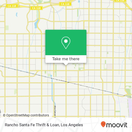 Mapa de Rancho Santa Fe Thrift & Loan