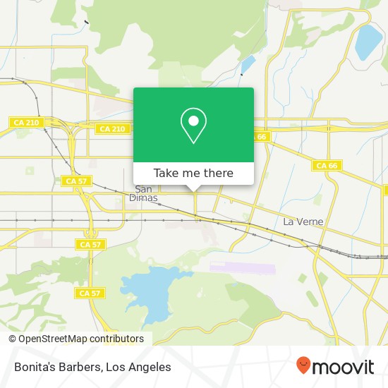 Bonita's Barbers map