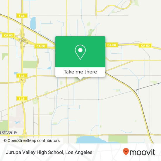 Mapa de Jurupa Valley High School