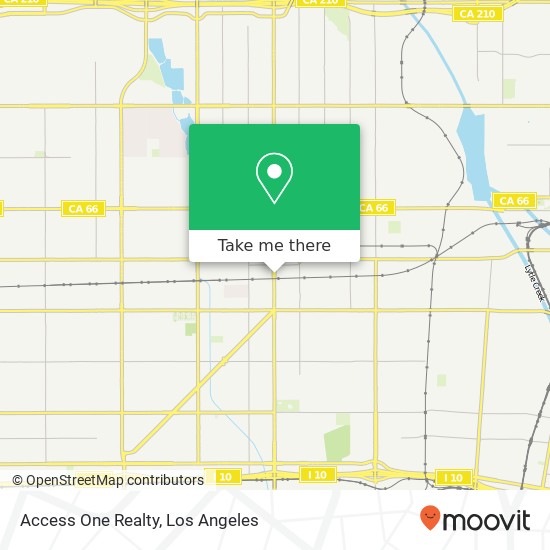 Access One Realty map