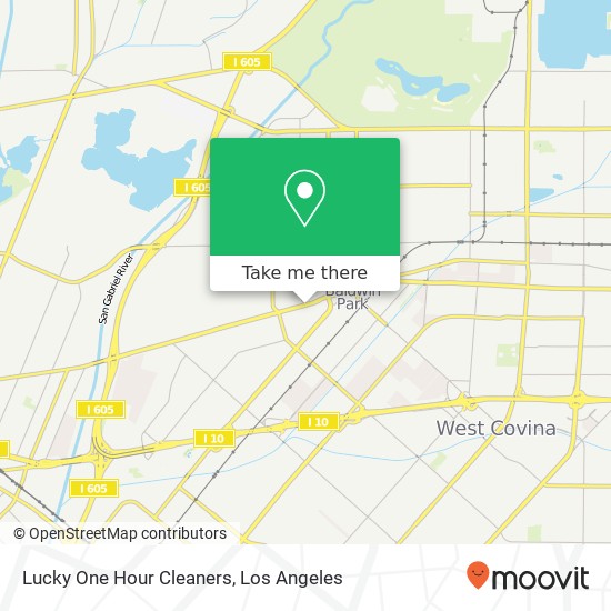 Lucky One Hour Cleaners map