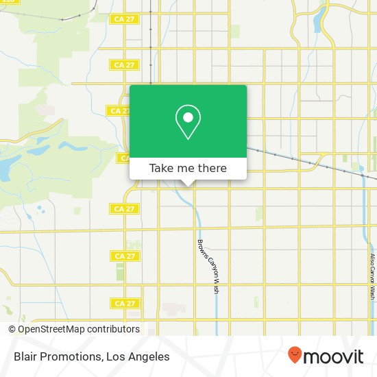 Blair Promotions map