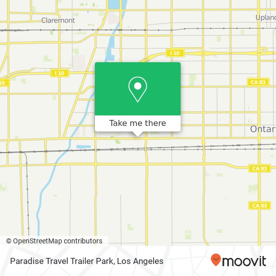 Mapa de Paradise Travel Trailer Park