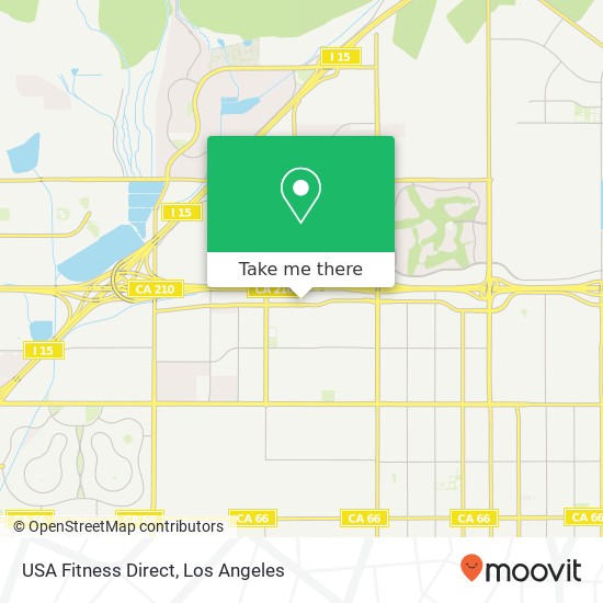 Mapa de USA Fitness Direct