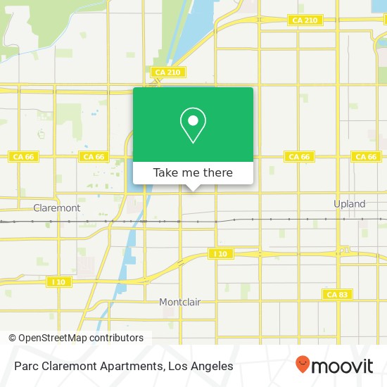 Parc Claremont Apartments map