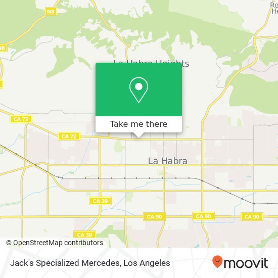 Mapa de Jack's Specialized Mercedes