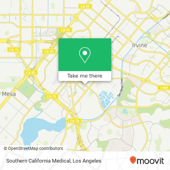 Mapa de Southern California Medical