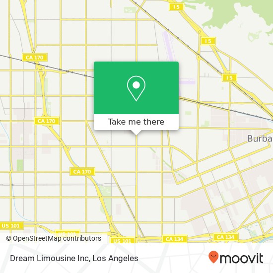 Dream Limousine Inc map