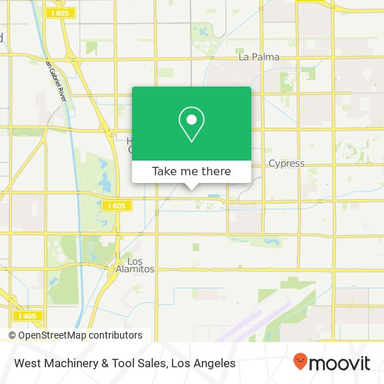 West Machinery & Tool Sales map