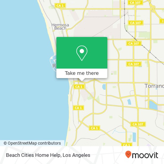 Beach Cities Home Help map