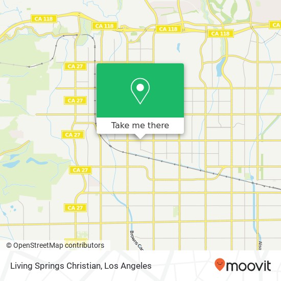 Living Springs Christian map