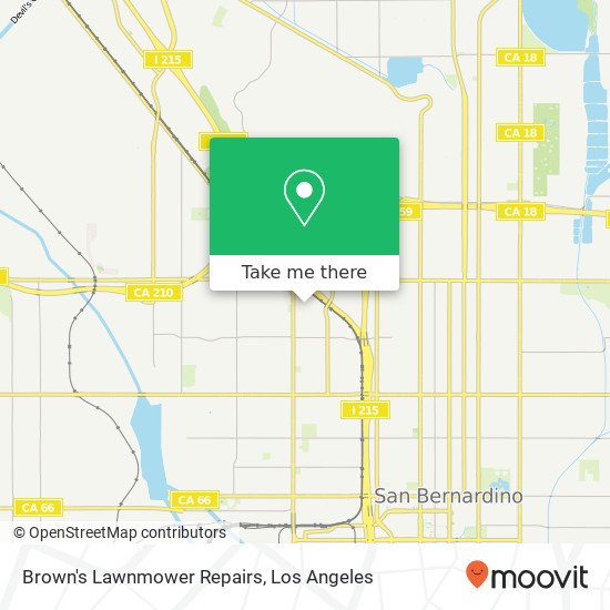 Brown's Lawnmower Repairs map