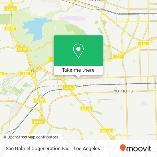 Mapa de San Gabriel Cogeneration Facil