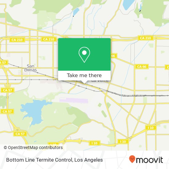 Bottom Line Termite Control map