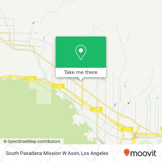 South Pasadena Mission W Assn map