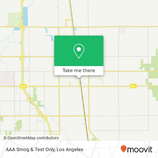 Mapa de AAA Smog & Test Only