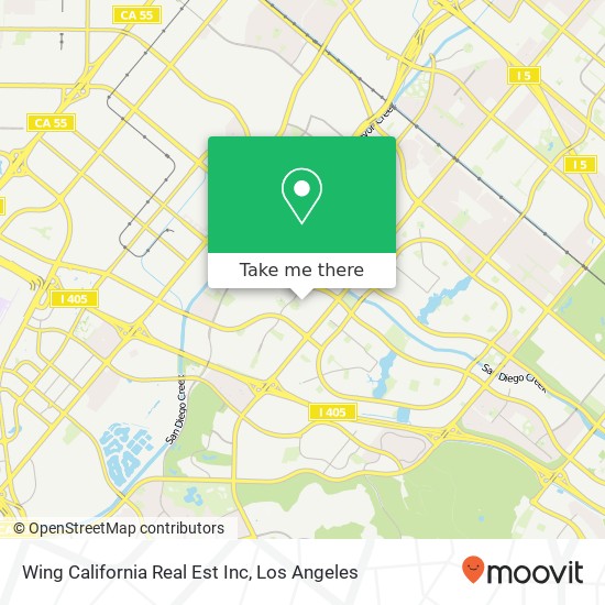 Wing California Real Est Inc map