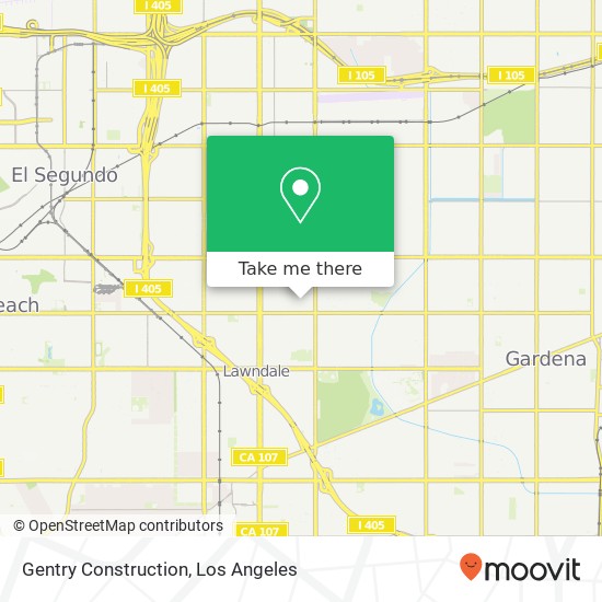 Gentry Construction map