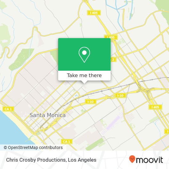 Chris Crosby Productions map