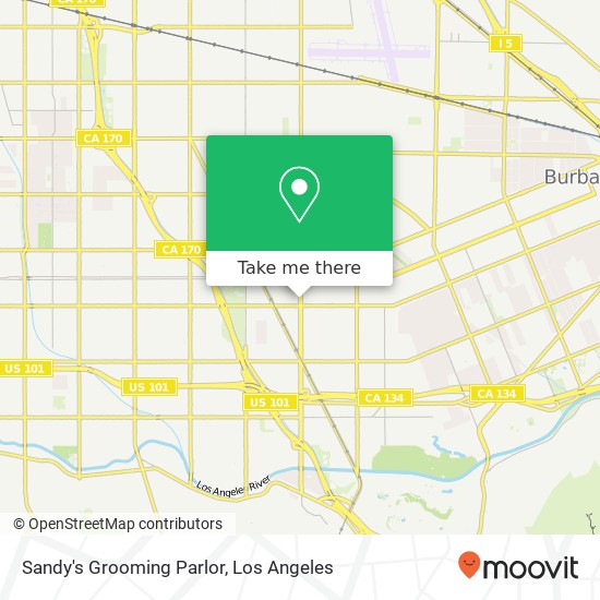 Sandy's Grooming Parlor map