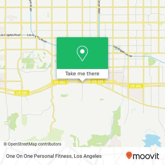 One On One Personal Fitness map