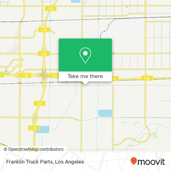 Franklin Truck Parts map