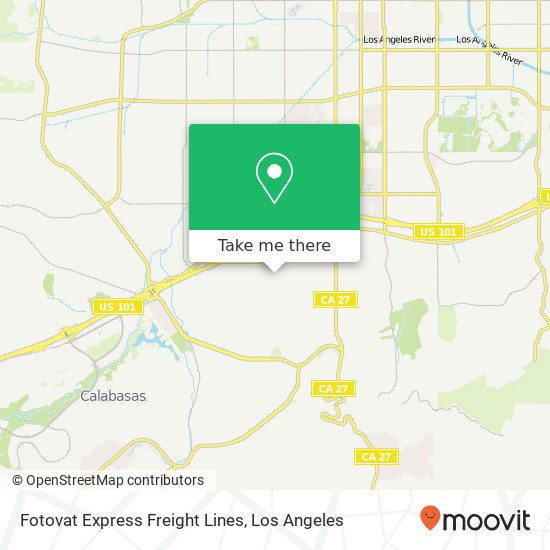 Fotovat Express Freight Lines map