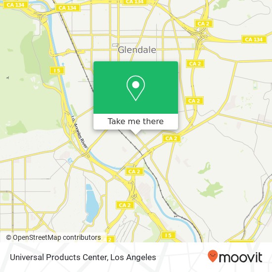 Universal Products Center map