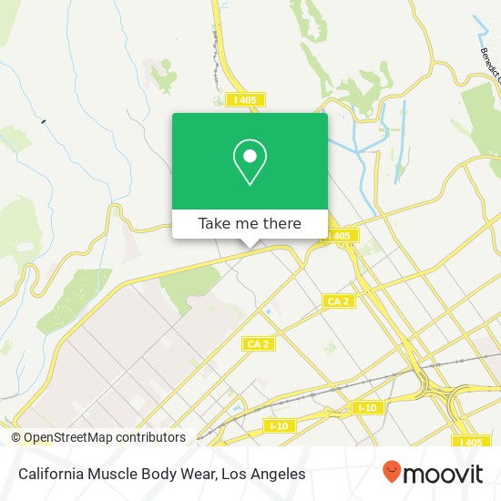 California Muscle Body Wear map