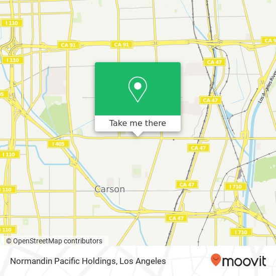 Mapa de Normandin Pacific Holdings