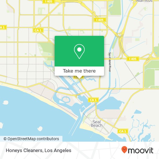 Honeys Cleaners map