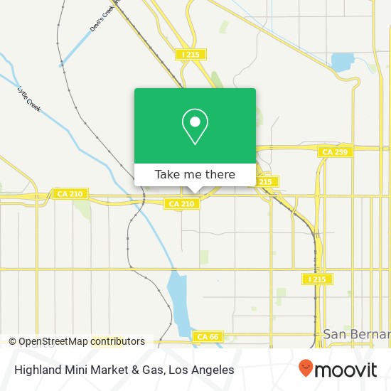 Mapa de Highland Mini Market & Gas