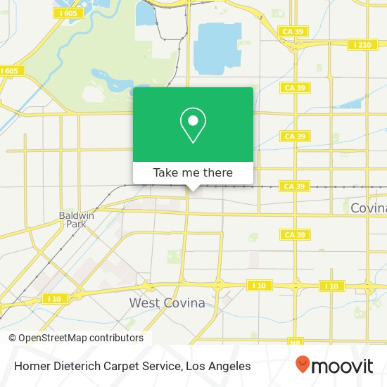 Homer Dieterich Carpet Service map