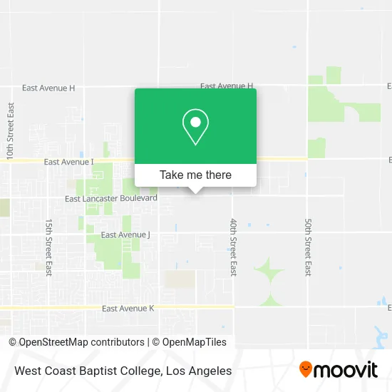 Mapa de West Coast Baptist College